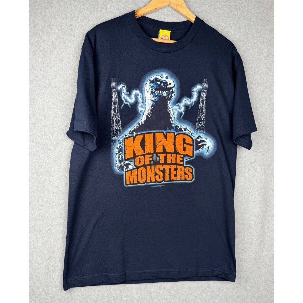 Radio Days Godzilla King of the Monsters 2005 T Shirt Navy Size Large
